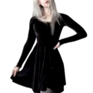 Women Bodycon Velvet Dress Long Sleeves Short Dress Solid Color High Waist Elega